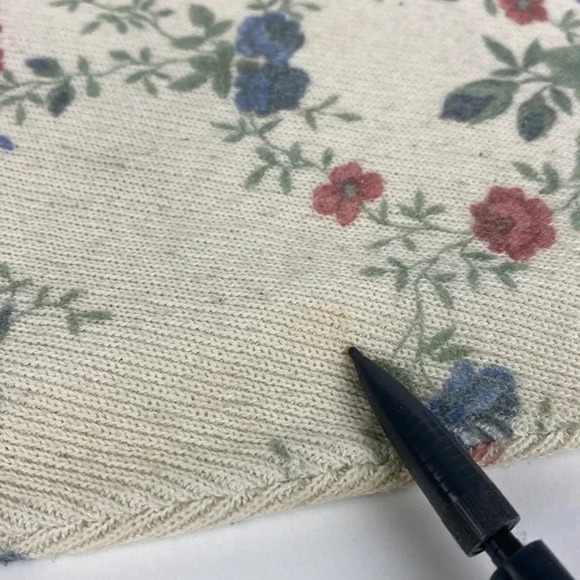 2/$25Vintage Floral the neck button up slouchy cream neutral cardigan sz medium - Picture 10 of 12